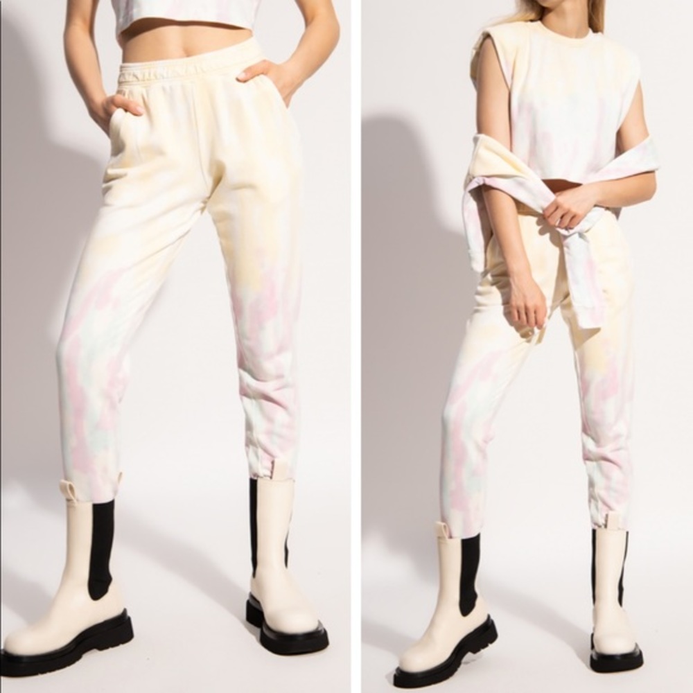 🆕 NWT Allsaints Pippa Tie Dye Cuffed Slim Sweatpant Joggers XS